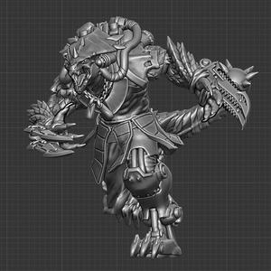 Cyber-Saurus Xenos Bounty Hunter