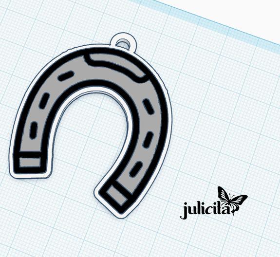 HORSESHOE KEY RING