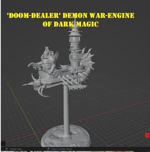 doom dealer demon war-engine (6mm-8mm scale mini)