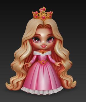 Princess Aurora sleeping beauty Baby, Disney, Disney princesses. Figurine, girl, beautiful girl, female doll, doll head, face, human face, anime, hairstyle, decoration, bust, chain