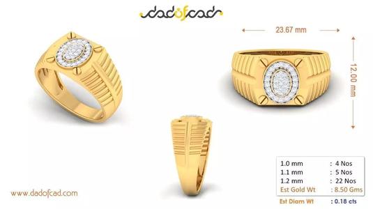 Luxury Studded Detailed Ring for Elegant Style