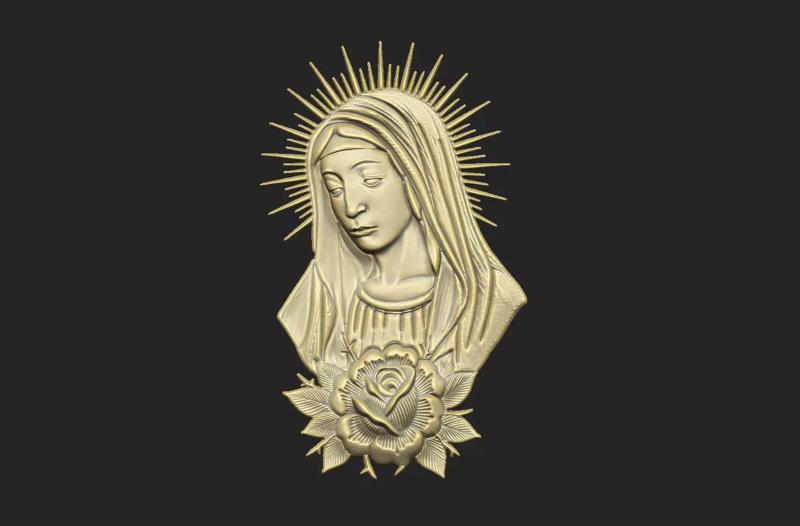 Maria gothic cnc catholic aura deco wall church