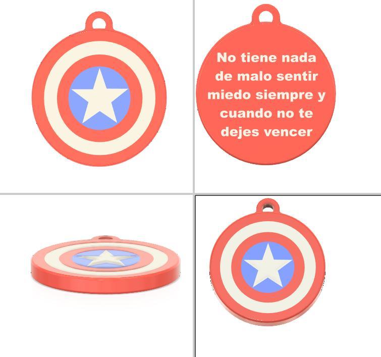 Captain America Shield Keychain