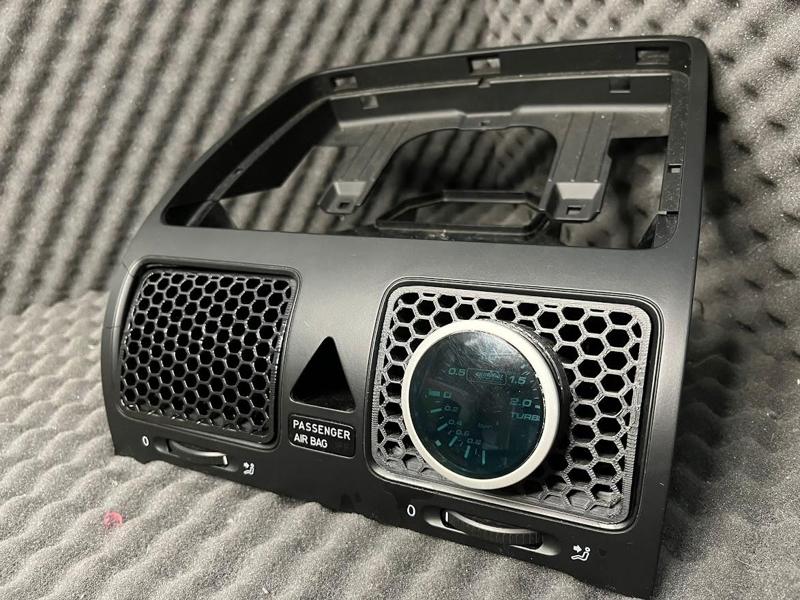 Golf 5 middle gauge golder for air vent SMALL HONEYCOMB design