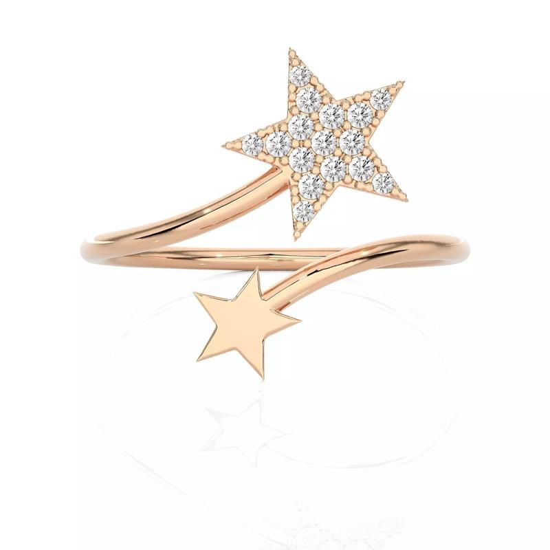 Light Minimalist Diamond Ring