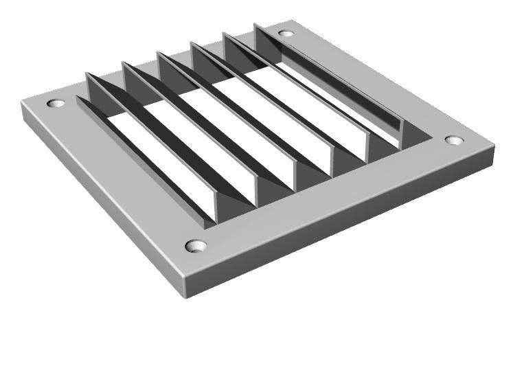 Ventilation grille 120x120 mm