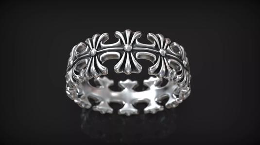 Maltese Cross Royal Gothic Biker Style Band