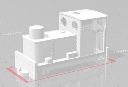 009 Narrow Gauge Sentinel Style Steam Locomotive