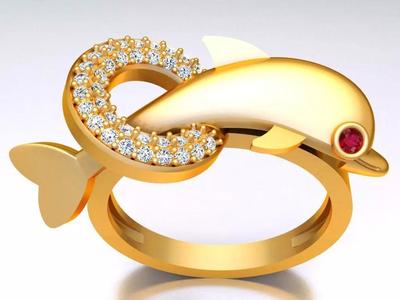 Dolphin Ring - Womens Rings - GN183