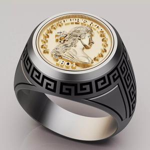 Draped Bust Dollar American coin printable jewelry Ring