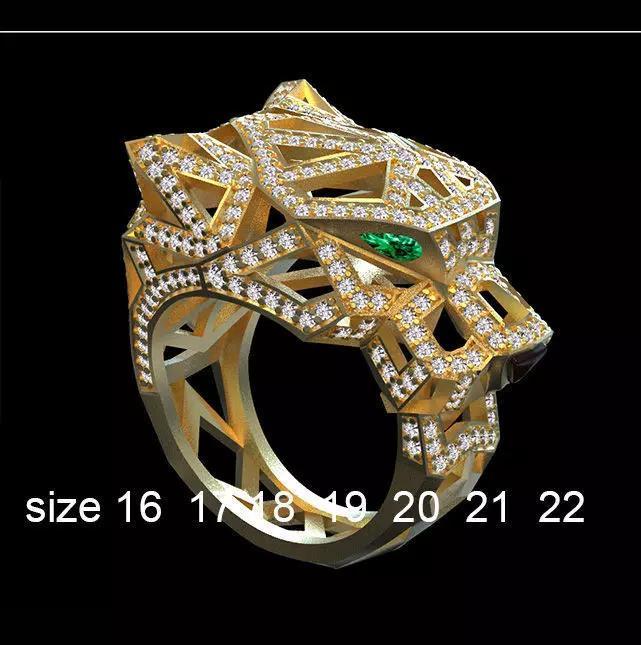 ring gold PANTHER