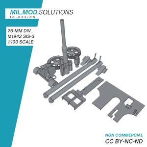 76 mm divisional gun M1942 (SiS-3) WW2 Soviet Union