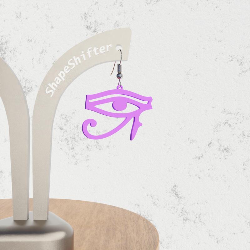 Eye of horus earrings, egyptioan medallion