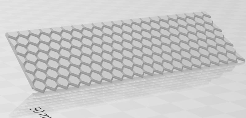 ROOF TILE (POINTED) FOR MODEL MAKING AND TABLETOP (28MM) - 3D PRINT TEMPLATE