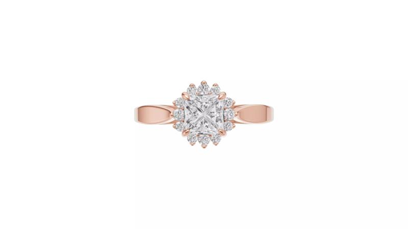 Princess Diamond Engagement Ring For Women