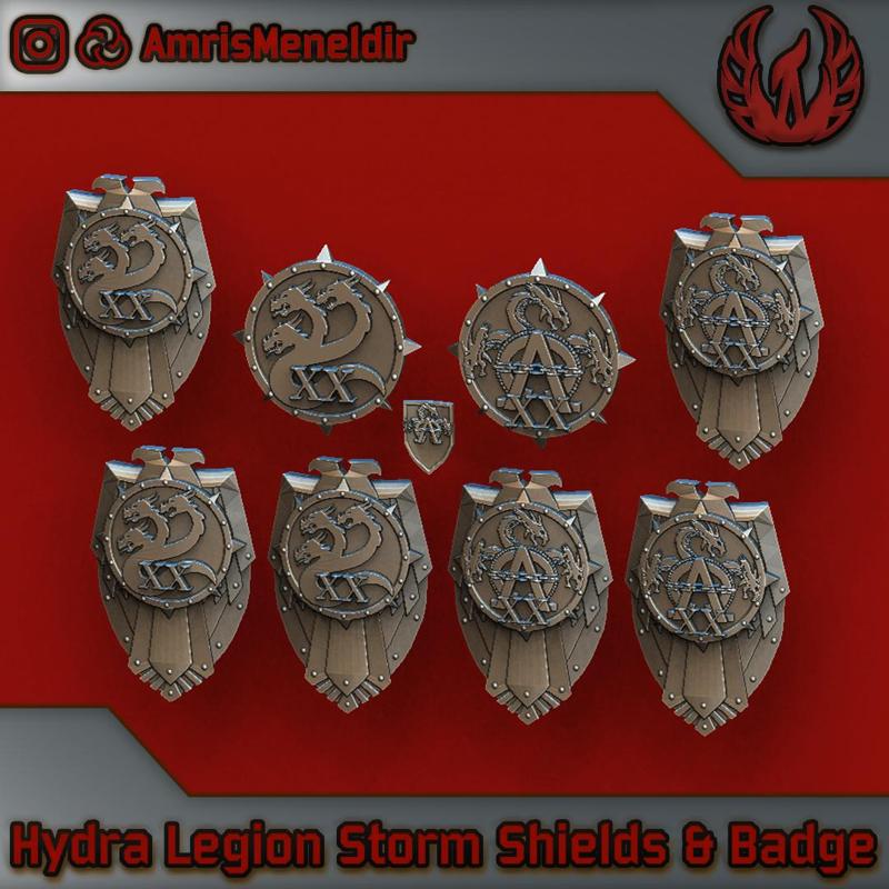 Hydra Legion Heraldry and Storm Shields
