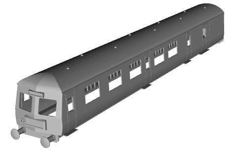 BR Class 120 DMU motor composite brake coach 1961 batch 1/43 scale