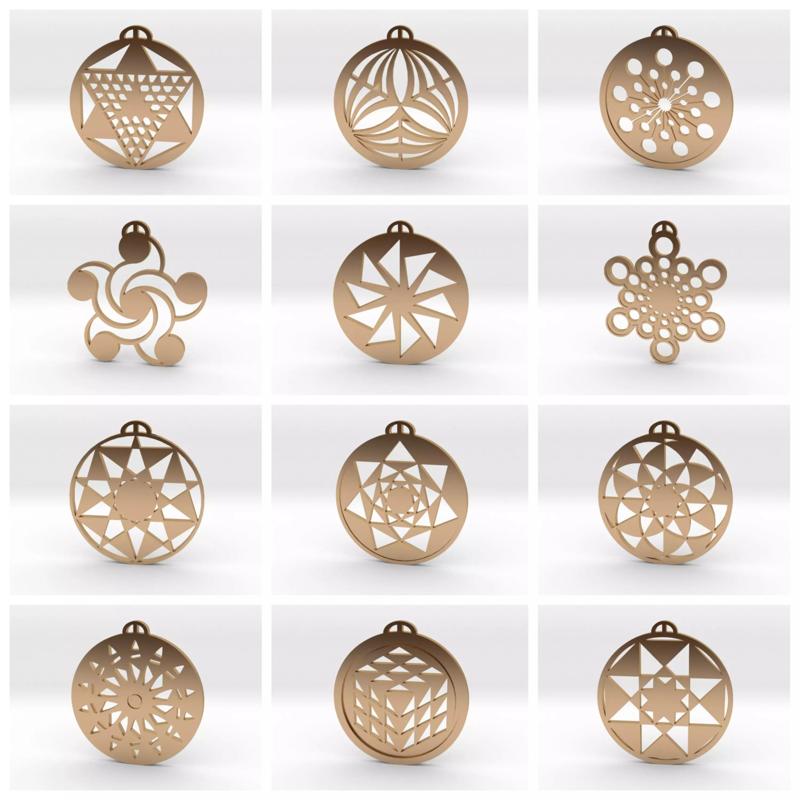 Crop Circle Pendants Pack I