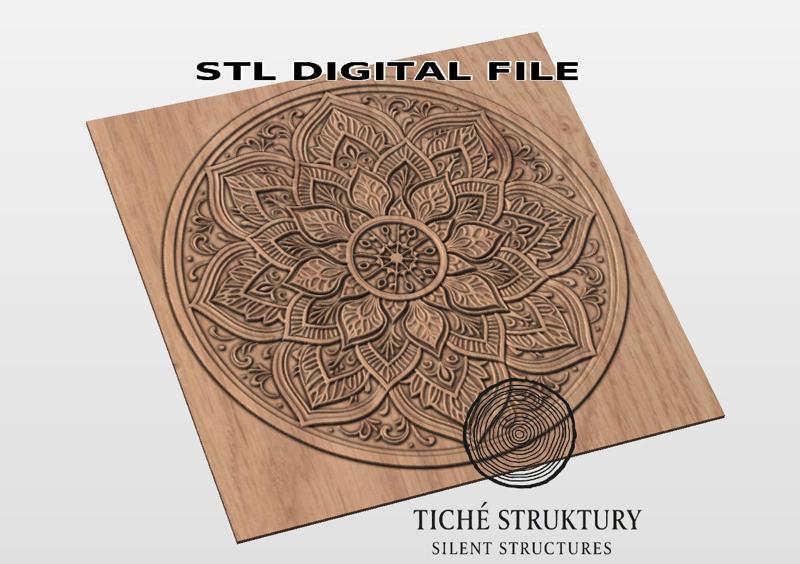 Mandala – Ornamental Floral – 3D STL Model