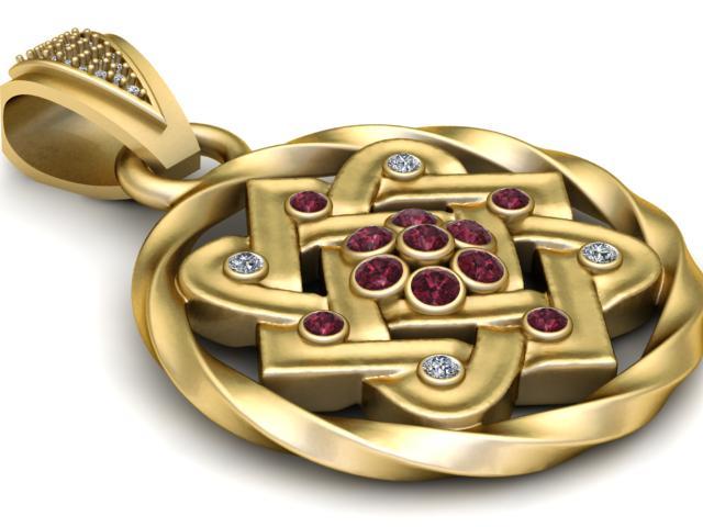 3D Printable Celtic Knot Medallion