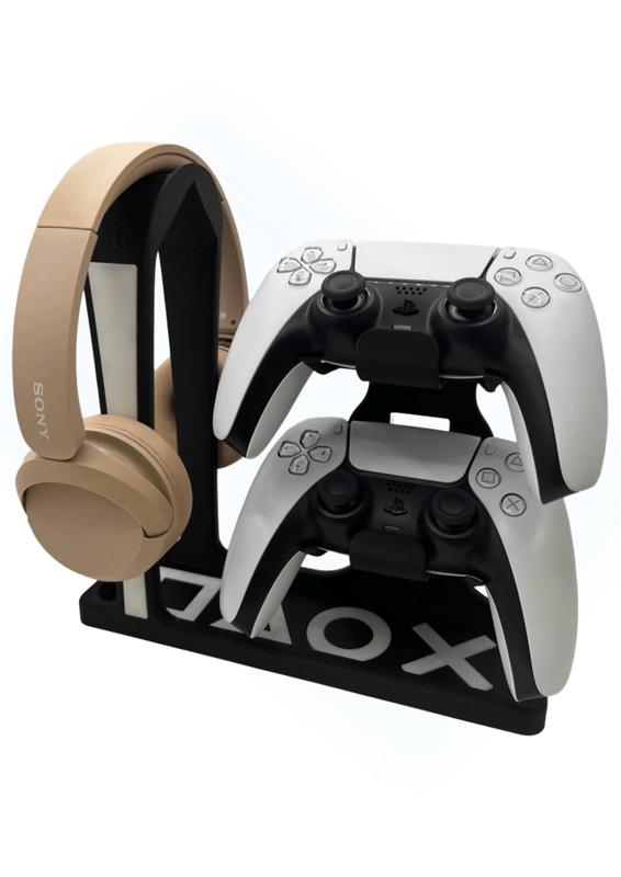 PS5 DualSense & Headset Holder with Small Storage Box