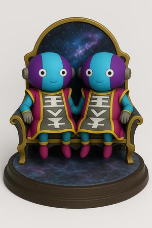 Dragon Ball – Dual Zeno Sama on Throne (3D Statue)