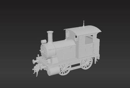 Gritty 60cm Gauge 1/35 Locomotive - Riveted Steel Industrial Train Miniature STL File for Modelers