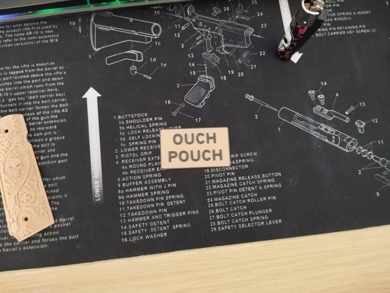 Airsoft Morale Patch Ouch Pouch