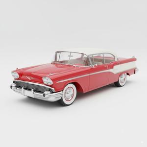 Mid-Century American Sedan (1958) - Detailed Vintage Car 3D Model for Printing & Display