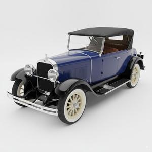 Historic 1924 Chrysler Six Classic Car – Detailed Vintage Automobile 3D Print Model