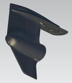 Boat Steering Column (3D Model with Mounting Slot)