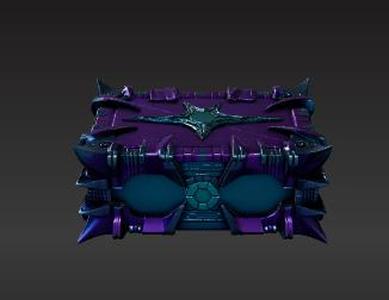 Evolved Organism Card Protector: Secure 3D Printable Gaming Box for Large Format Decks & Tokens - Sci-Fi Bio-Armor Design