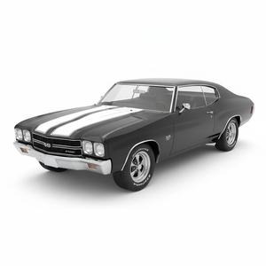 1970 Chevelle SS 454 - Classic Muscle Car 3D Model