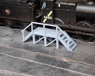 OO scale service stairs