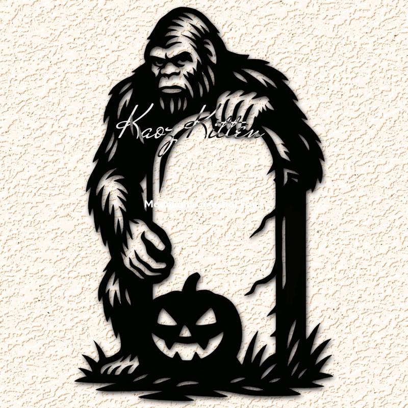 Sasquatch Tombstone Guardian Graveyard Wall Art Home Decor