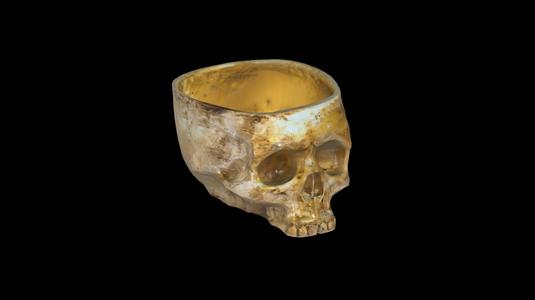 skull bust ashtray