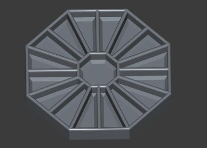 Octagonal screw organiser