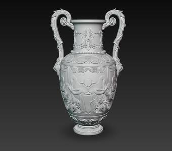 DECORATIVE VASE IN RELIEF OF COLLECTION 125
