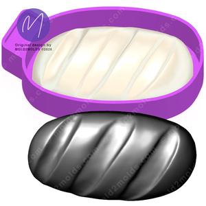 3D Loaf BreadFreshie STL Mold Housing