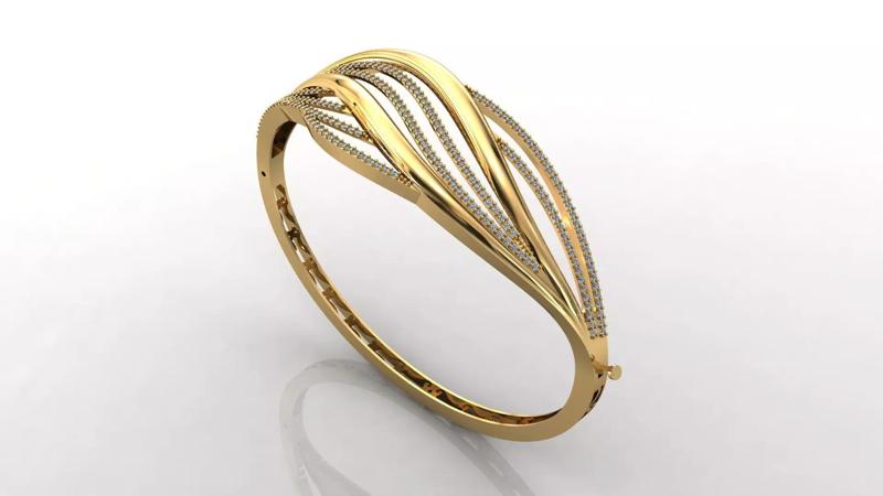 STL 3DM Diamond With Stone Womens Bracelets Women Bracelet