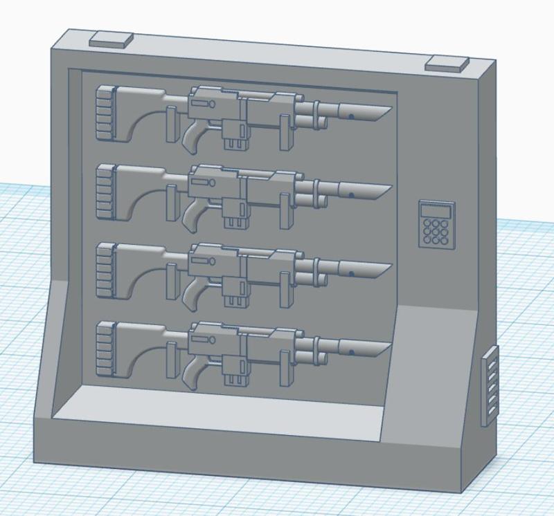 LASER RIFLE STAND for 28mm Wargame (FDM FRIENDLY)