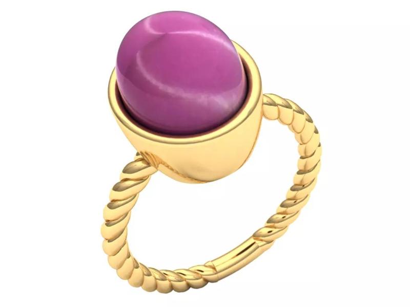 Oval stone ring  - N713111