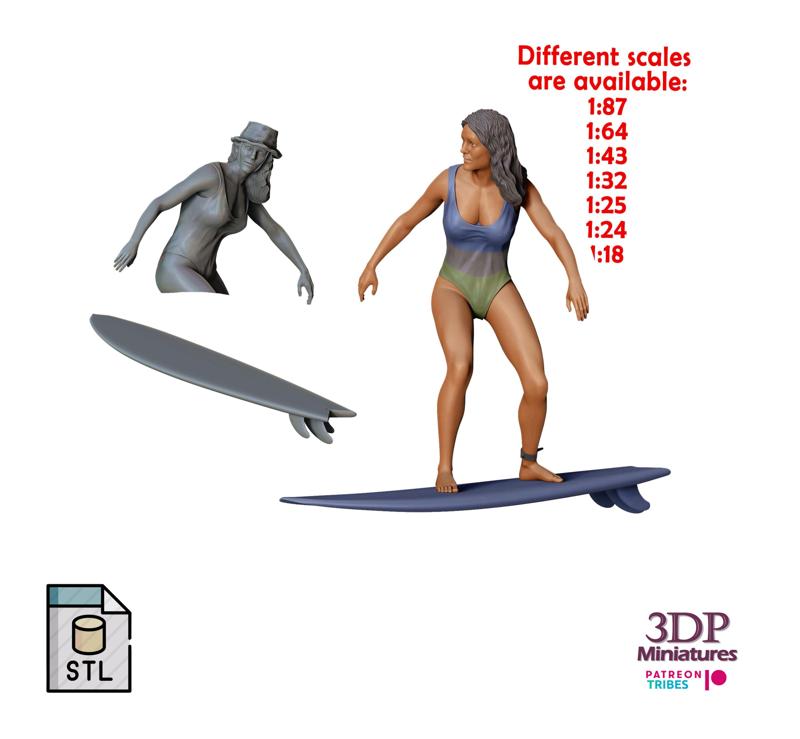 N2 Surfer with SurfBoard