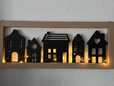 Decorative Frame Scandi Look Houses Frame 