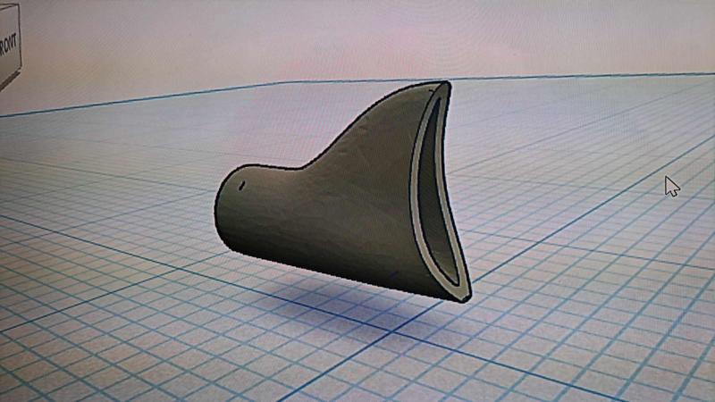 1/25 Sharkfin Exhaust Tip for Model Cars