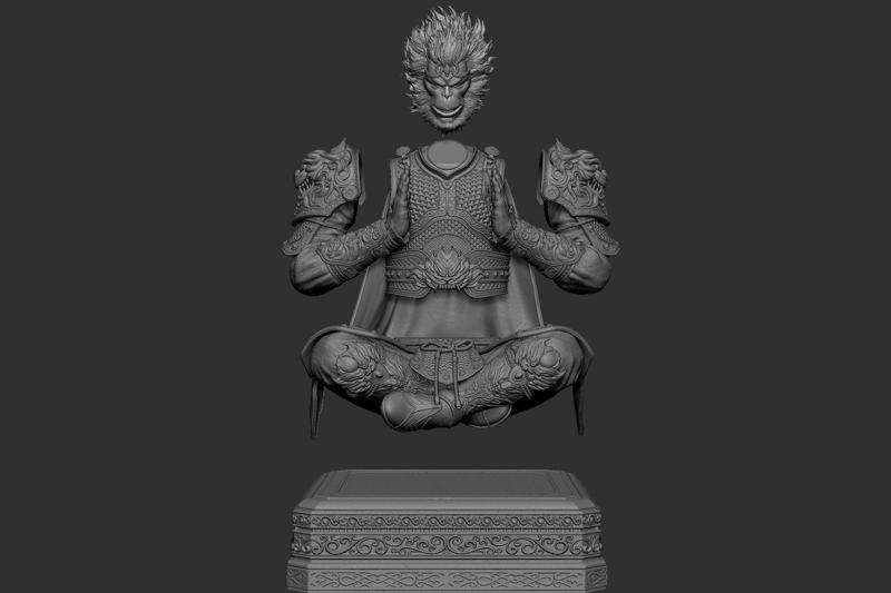 Black Myth Wukong Black Myth Wukong Fighting Buddha Sun Wukong Qi Tian Da Sheng Fighting Buddha Sun Wukong Monkey King wukong 3D printing figure ZB model STL