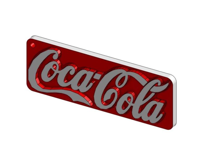 COCA COLA KEYCHAIN PIXELATED