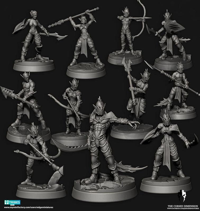 Atlantean Sea Elves - Rangers / Berzerkers / Warriors