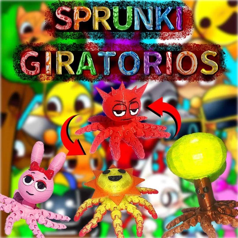 Sprunki Incredibox rotating octopus (all characters)