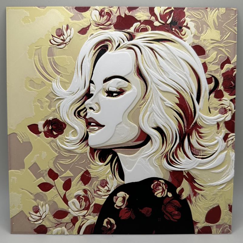 Famous Actress WALL ART - HUEFORGE - FILAMENT PAINTING